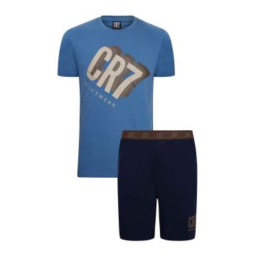 CR7 Cristiano Ronaldo pijamale de bumbac cu imprimeu
