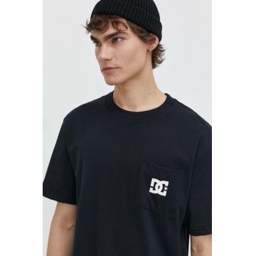 DC tricou din bumbac barbati, culoarea negru, cu imprimeu, ADYZT05377