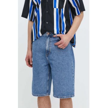 HUGO Blue pantaloni scurți jeans bărbați 50511586