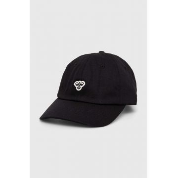 Hummel șapcă de baseball din bumbac culoarea negru, cu imprimeu