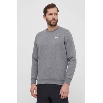 Under Armour bluza barbati, culoarea gri, cu imprimeu