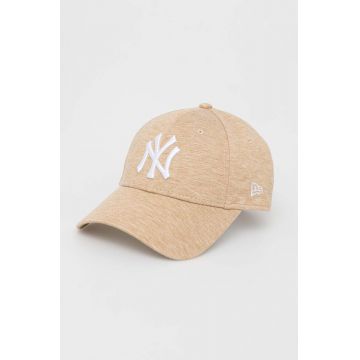 New Era sapca culoarea galben, cu imprimeu, NEW YORK YANKEES