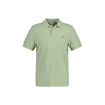 Tricou polo din bumbac pique Shield
