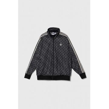 adidas Originals bluză bărbați, culoarea negru, cu imprimeu IS0218