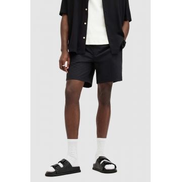 AllSaints pantaloni scurti de baie WARDEN SWIMSHORT barbati, culoarea negru, M011WA