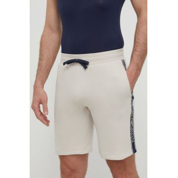 Emporio Armani Underwear pantaloni scurți de lounge culoarea bej, 111004 4R571