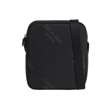 Geanta crossbody cu imprimeu logo