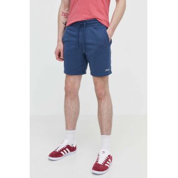 Hollister Co. pantaloni scurti barbati, culoarea albastru marin