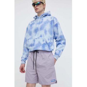 HUGO Blue pantaloni scurți bărbați, culoarea violet 50511209