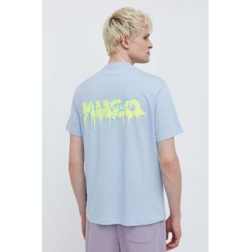 HUGO tricou din bumbac barbati, cu imprimeu