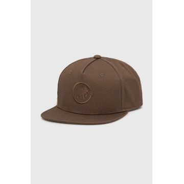 Mammut șapcă de baseball din bumbac culoarea maro, cu imprimeu