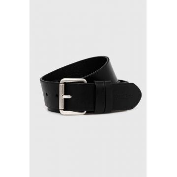 Marc O'Polo curea de piele barbati, culoarea negru