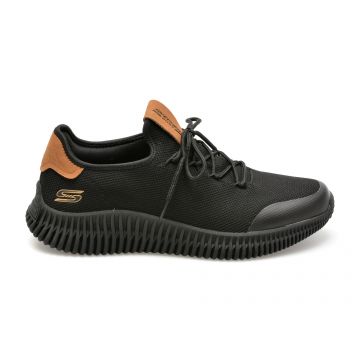 Pantofi sport SKECHERS negri, BOBS GEO, din material textil