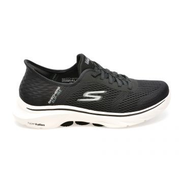 Pantofi sport SKECHERS negri, GO WALK 7, din material textil