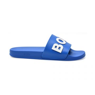 Papuci casual BOSS albastri, 82411, din pvc