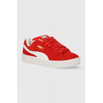 Puma sneakers din piele Suede XL culoarea roșu 395205