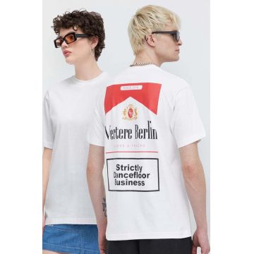 Vertere Berlin tricou din bumbac culoarea alb, cu imprimeu, VER T194