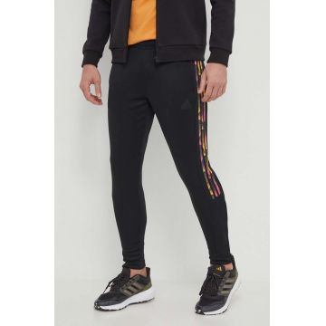 adidas pantaloni de antrenament Tiro culoarea negru, cu imprimeu, IP3788