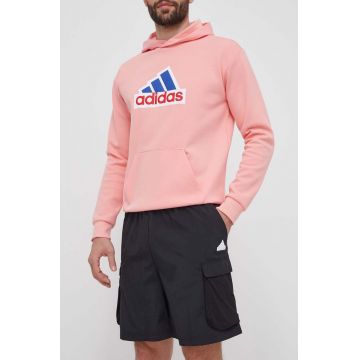 adidas pantaloni scurti barbati, culoarea negru, IS7612