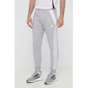 adidas Performance pantaloni de antrenament Tiro 24 culoarea gri, melanj, IS2153