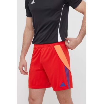 adidas Performance pantaloni scurți de antrenament Tiro 24 culoarea rosu, IT2416