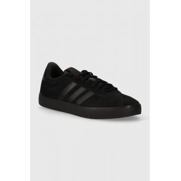 adidas sneakers din piele întoarsă Vl Court culoarea negru, ID9184 adidas sneakers din piele întoarsă Vl Court culoarea negru, ID9184