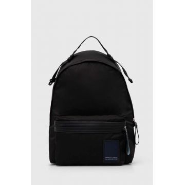 Armani Exchange rucsac barbati, culoarea negru, mare, neted, 952627 4R837