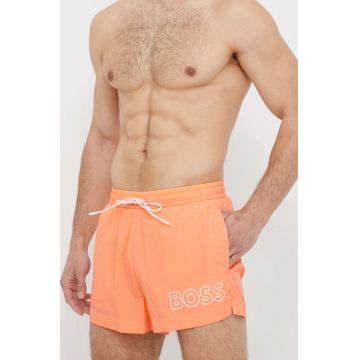 BOSS pantaloni scurți de baie culoarea portocaliu 50469280