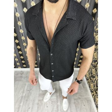 Camasa barbati casual neagra 12478 P20-3.2