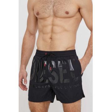 Diesel pantaloni scurti de baie culoarea negru