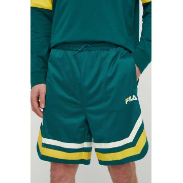 Fila pantaloni scurti Lashio barbati, culoarea verde, FAM0651