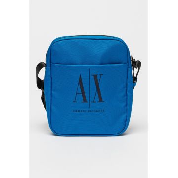 Geanta crossbody cu imprimeu logo