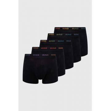 HUGO boxeri 5-pack barbati, culoarea negru