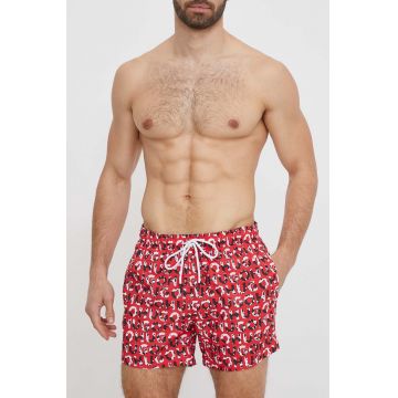 HUGO pantaloni scurti de baie culoarea rosu