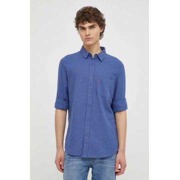 Levi's camasa din bumbac barbati, cu guler clasic, regular