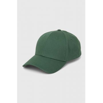 Medicine șapcă de baseball din bumbac barbati, culoarea verde, neted