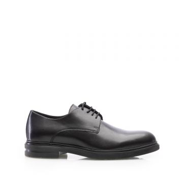 Pantofi casual bărbați din piele naturală Leofex - Mostră 998 Negru Box