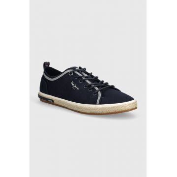 Pepe Jeans espadrile PMS10321 culoarea albastru marin, SAMOA SMART