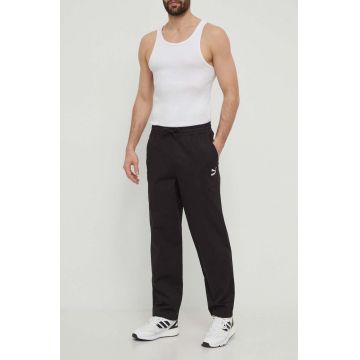 Puma pantaloni BETTER CLASSICS bărbați, culoarea negru, 624259