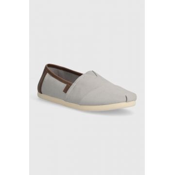 Toms espadrile Alpargata culoarea gri, 10020888