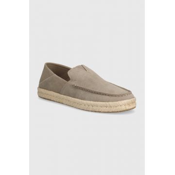 Toms espadrile din piele intoarsa Alonso Loafer Rope culoarea bej, 10020865