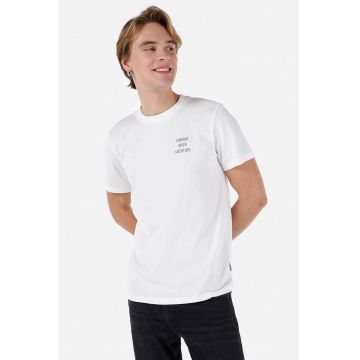 Tricou de bumbac cu imprimeu pe spate