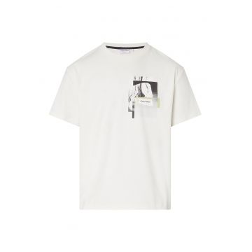 Tricou din bumbac cu imprimeu foto