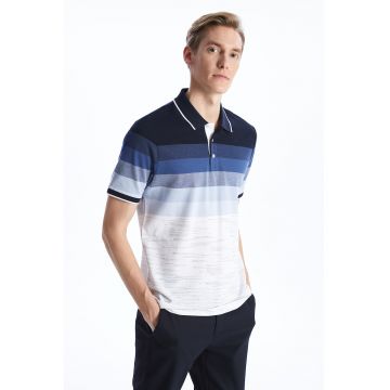 Tricou polo cu model in dungi