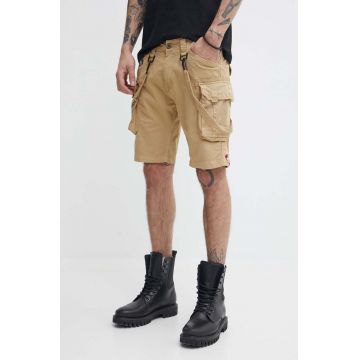 Alpha Industries pantaloni scurți bărbați, culoarea negru