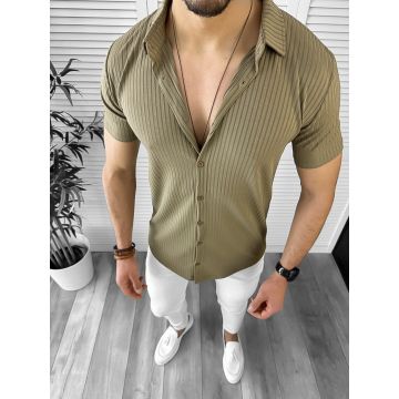 Camasa barbati casual maro deschis 12476 38-4