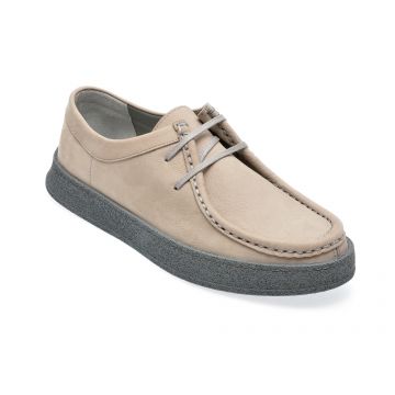 Mocasini casual GRYXX gri, M71802, din nabuc