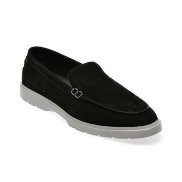 Mocasini casual GRYXX negri, M7225, din piele intoarsa