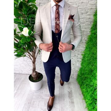 Sacou barbati in carouri slim fit ZR A4878 P19-2.2