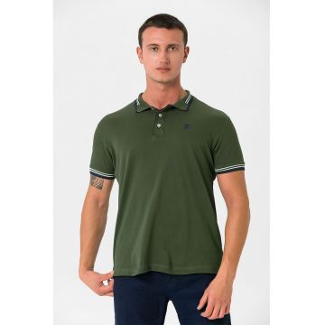 Tricou polo din bumbac pique